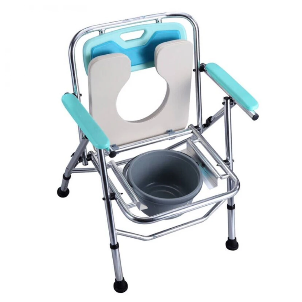 Scaun cu vas toaleta pliabil de camera din aluminiu CMB-7900L