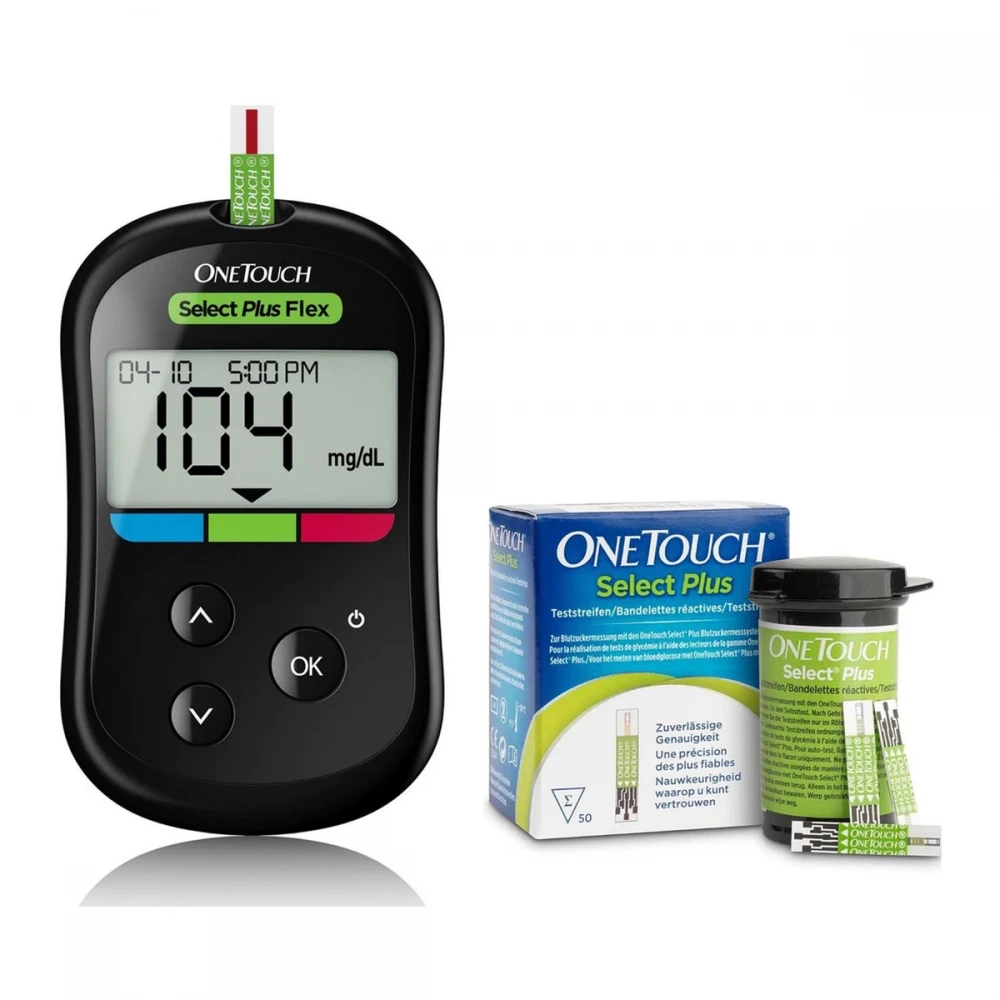 Glucometru OneTouch Select Plus Flex + teste (50buc)