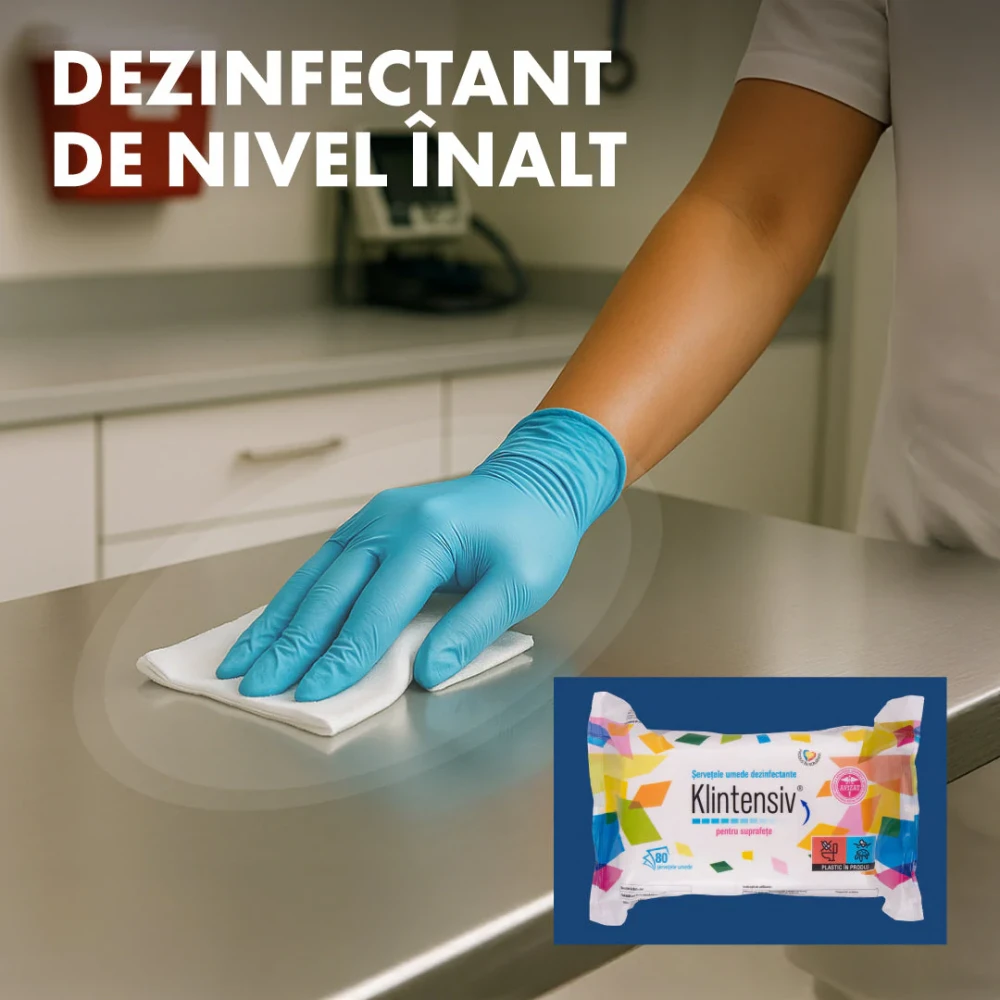 Klintensiv - Servetele dezinfectante pentru suprafete - 80 buc