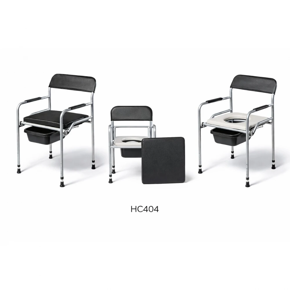 Scaun de toaleta pliabil cu sezut detasabil HC404