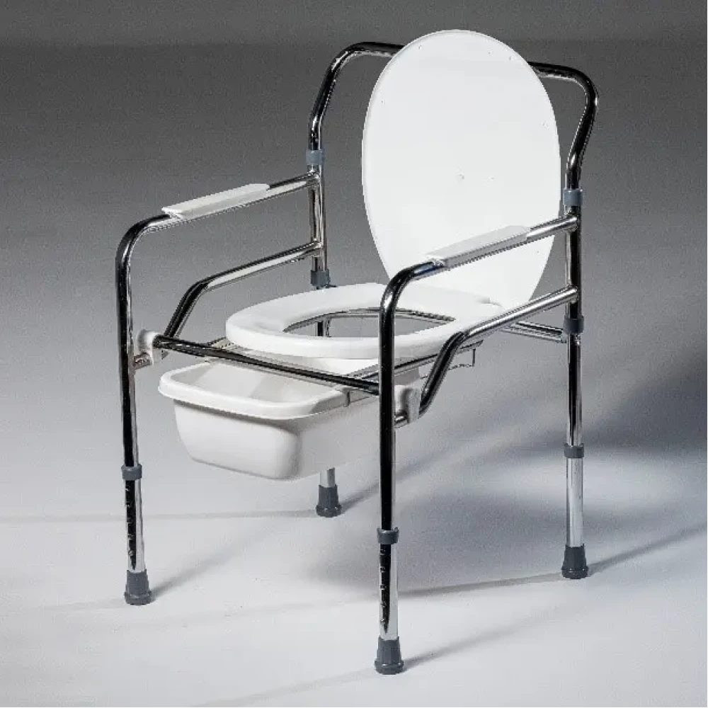 Scaun de toaleta pliabil din otel cromat HC406