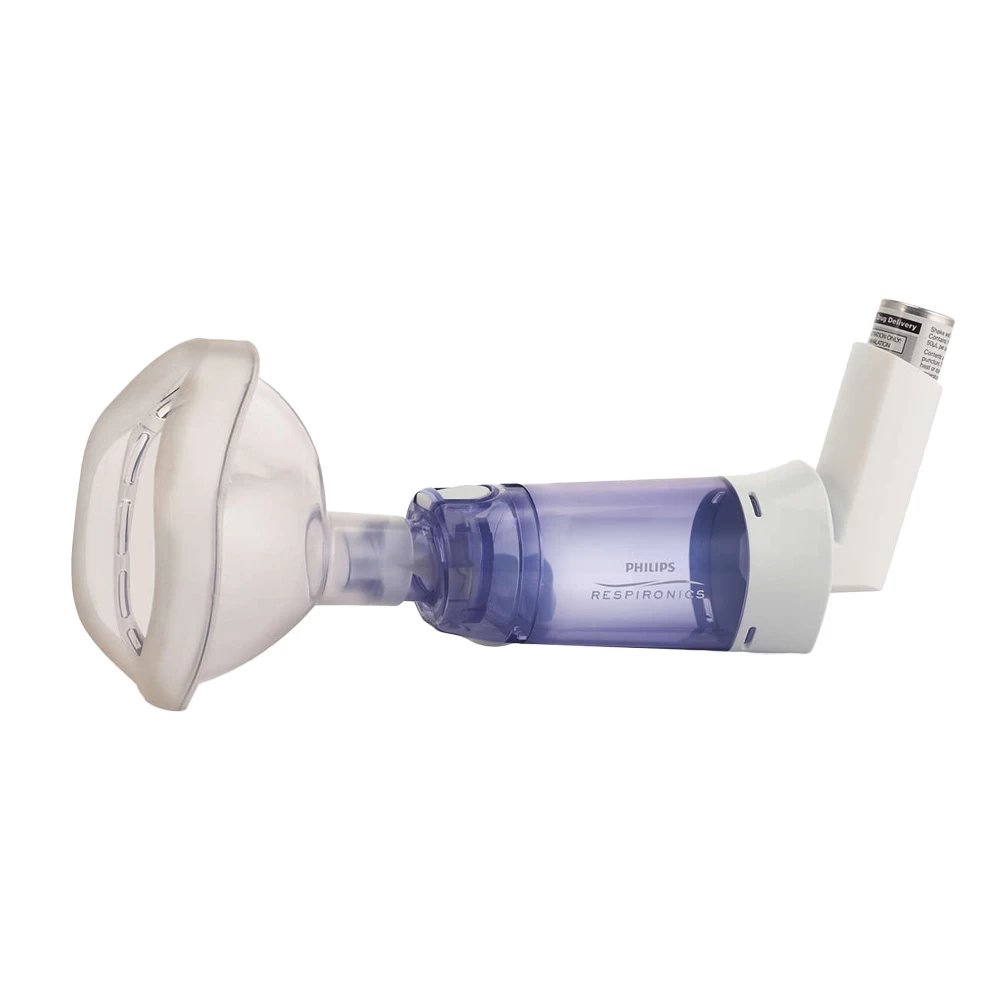Camera de inhalare Optichamber Diamond, Philips Respironics, masca 5 ani - adulti Camera de inhalare Optichamber Diamond, Philips Respironics, masca 5 ani - adulti